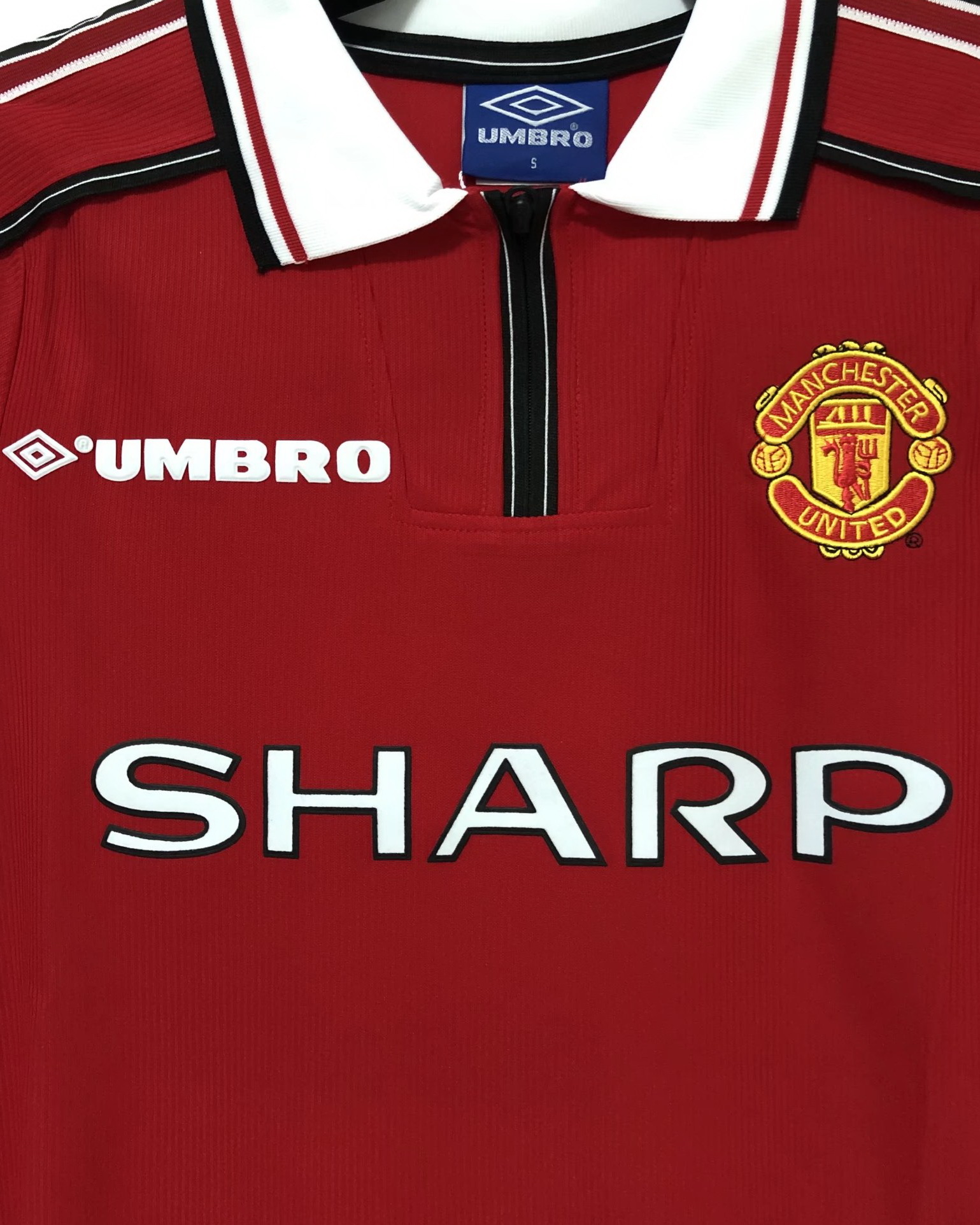 Manchester United 1998/99 Home Long Sleeve Jersey