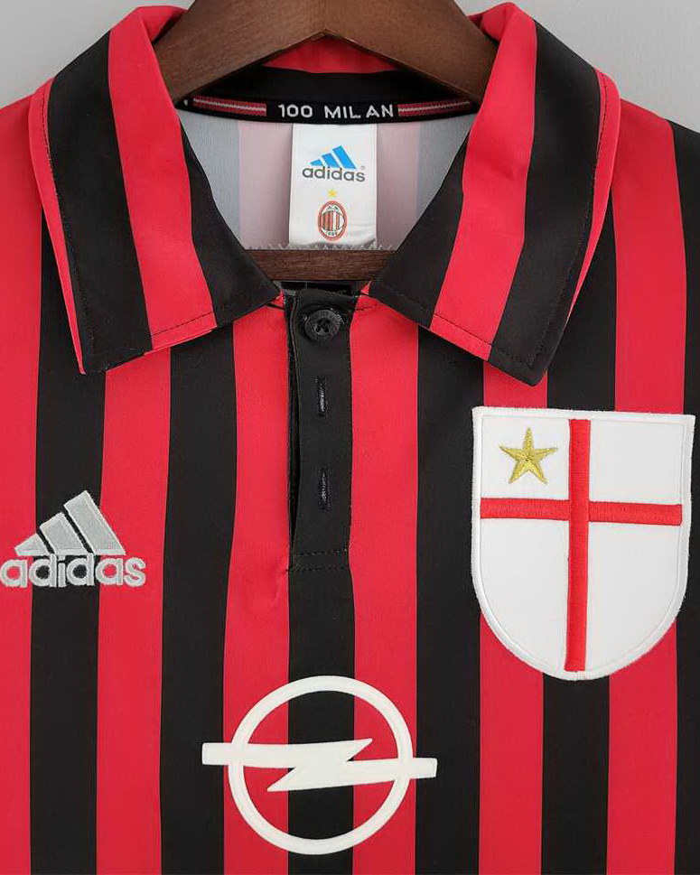 AC Milan 1999/00 Home Long Sleeve Jersey